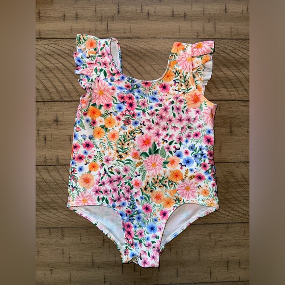 H&M Floral Bathing Suit 12-18m NWOT - Picture 2 of 5